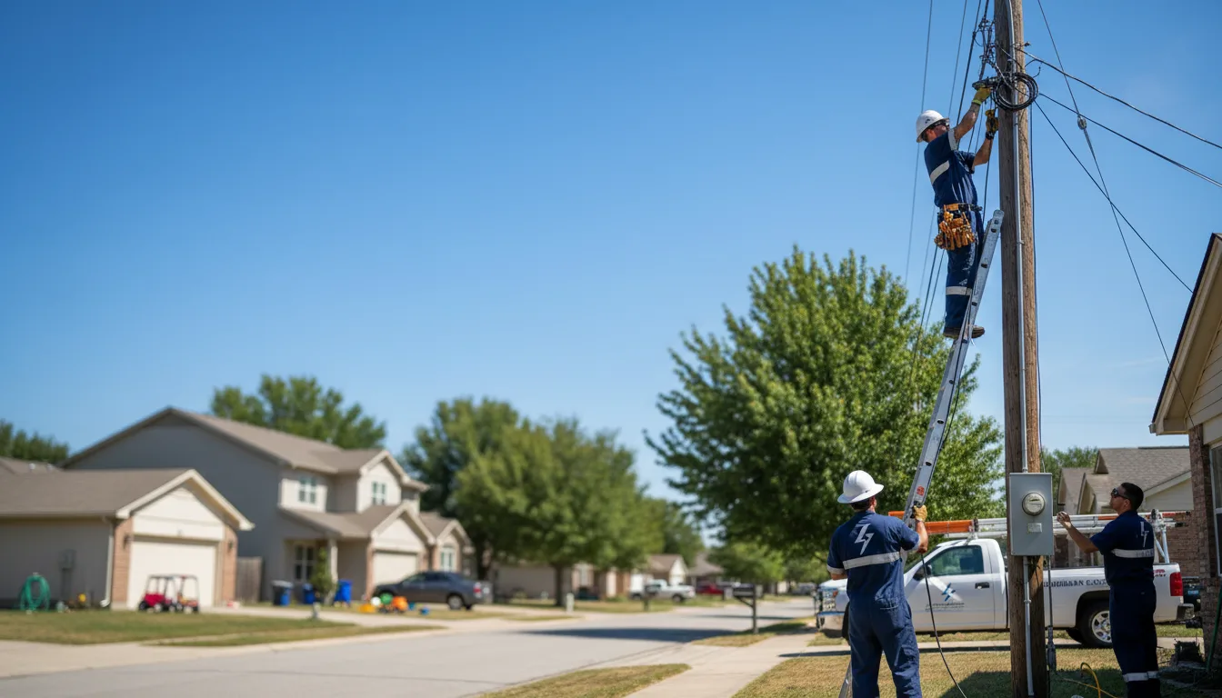 Residential electrician providing installation services in Lake Village, AR